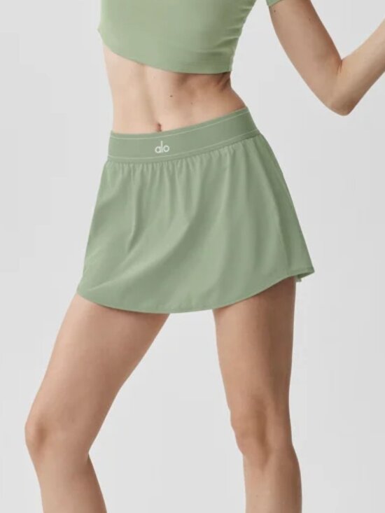 ALO Yoga Dresses & Skirts - Women's A Line Alo Match Point Tennis Skirt Dune Grass🍃